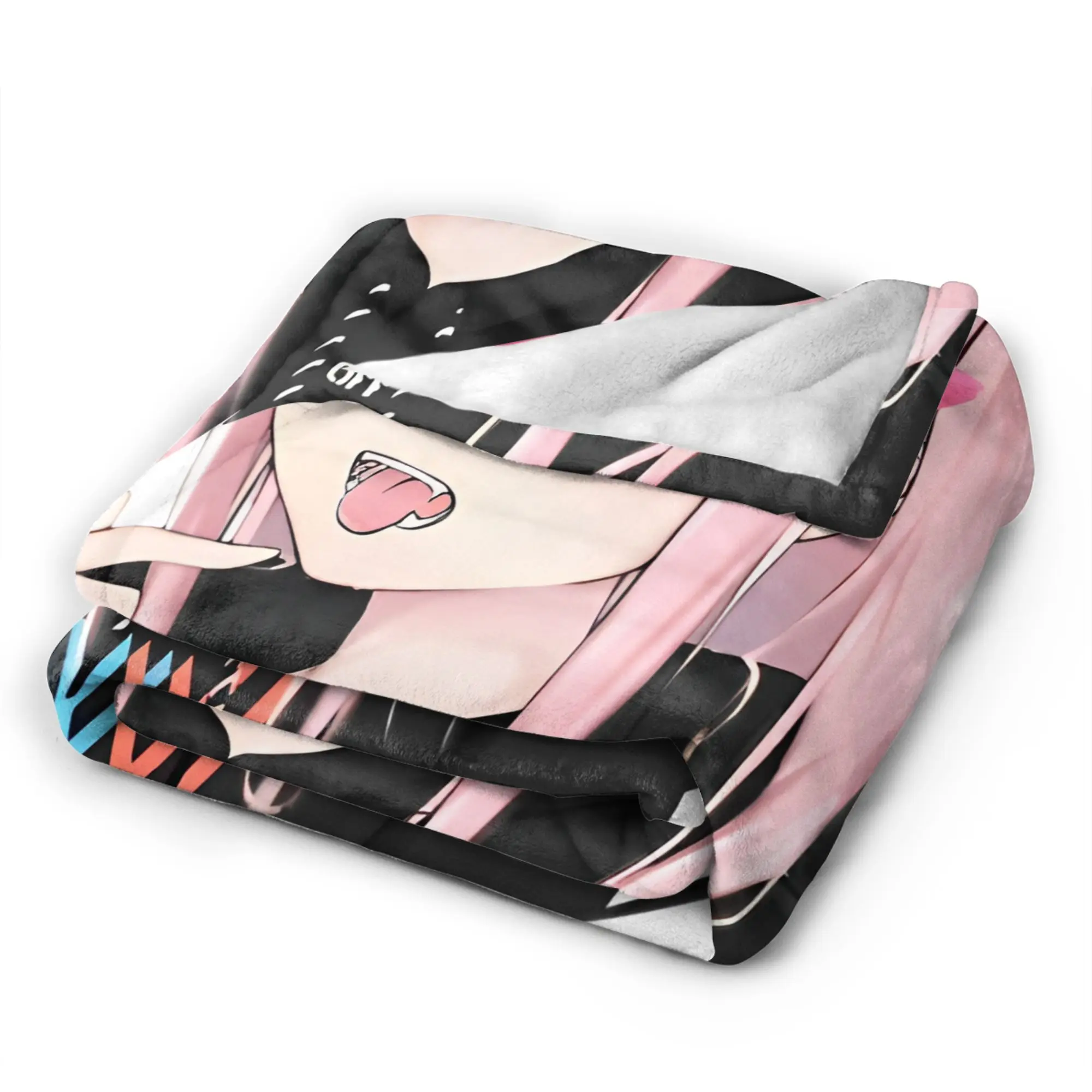 صفر اثنين 002 البطانيات الفانيلا أنيمي فتاة خفيفة الوزن رقيقة رمي البطانيات للمنزل الأريكة السرير البساط #3