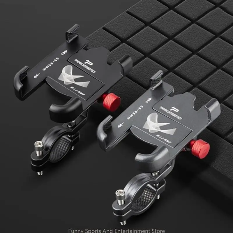 

360°Rotation Bike Phone Mount Stand Aluminum-Alloy Bicycles Phone Holder Universal Bike Handlebar Phone Mount Clip