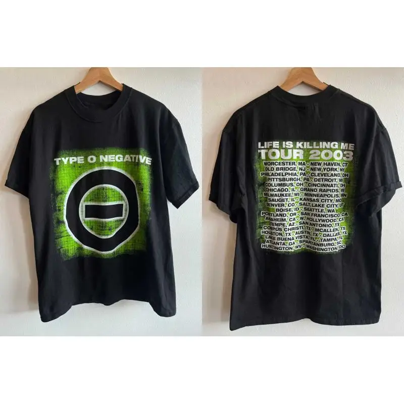 Type O Negative Band Life Is Killing Me Tour T Shirt Full Size S 5Xl Be2998