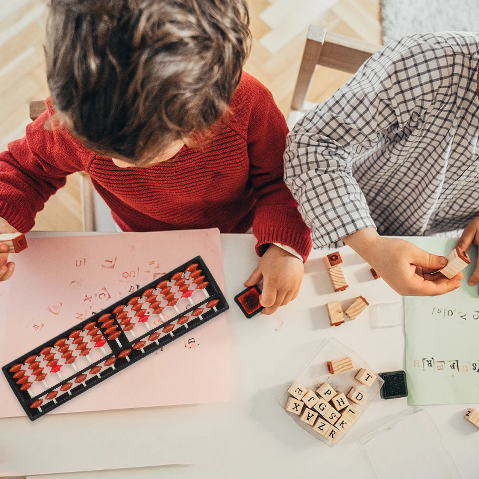 

2Pcs Learning Abacus for Children Educational Arithmetic Tool Kid Mental Math Development Classroom Teaching Aid Student