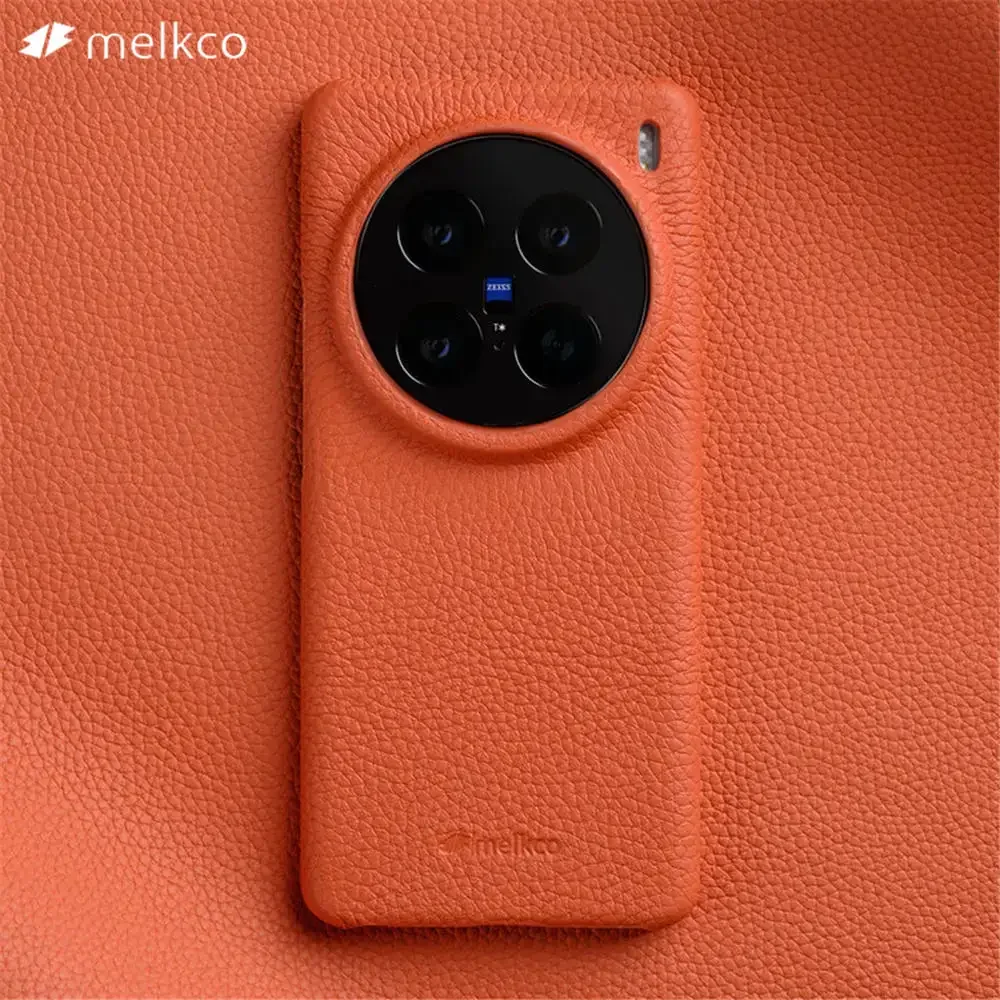 

Чехол Melkco из 100% натуральной кожи для Vivo X100 X200 Ultra Pro Mini, чехол с защитой камеры, роскошный чехол из воловьей кожи премиум-класса