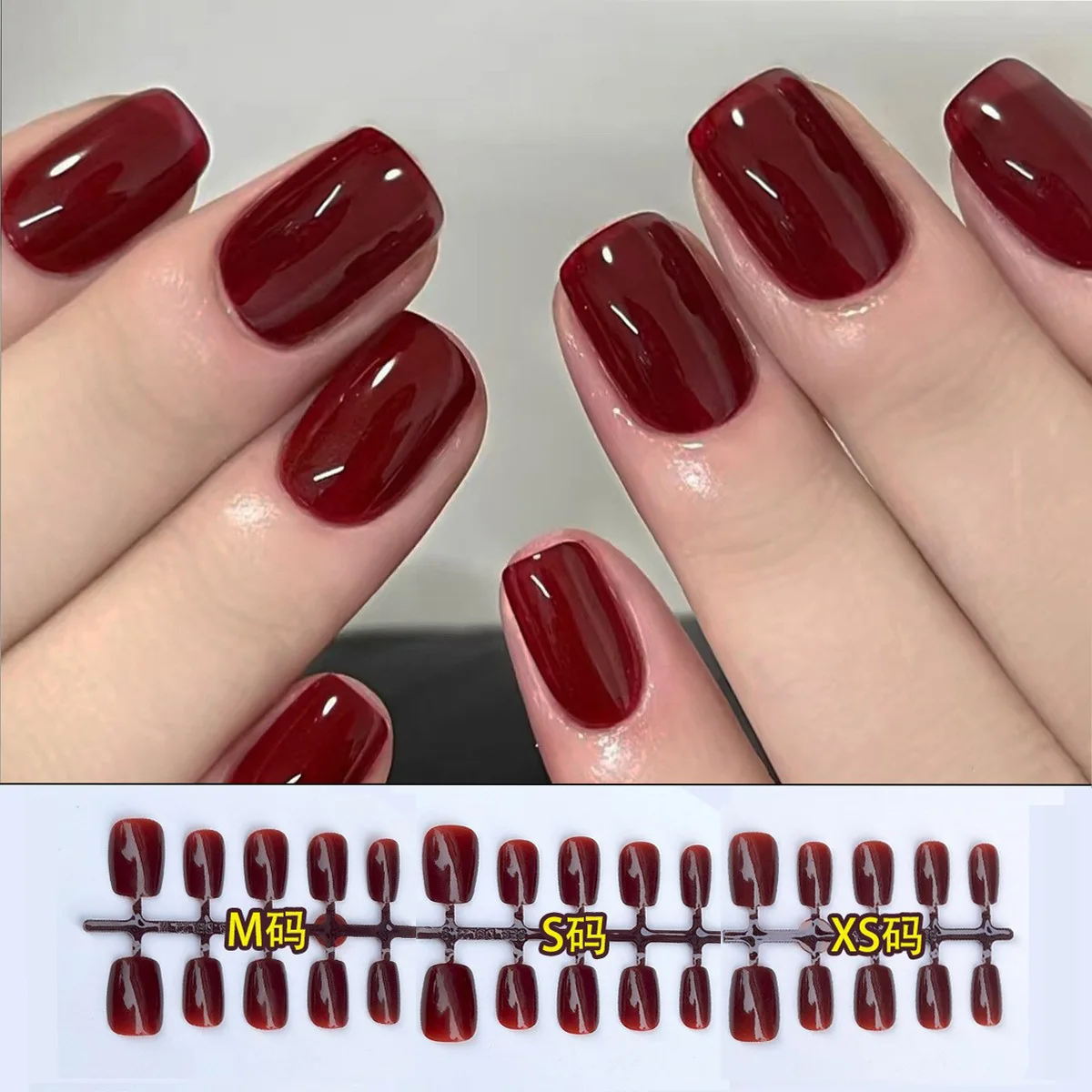 30Pcs/Set Cat Magnetic Eye French Sheer Manicure Tip Cute Bride Acrylic False Nails Press On False Nail Supplies For Women image 2