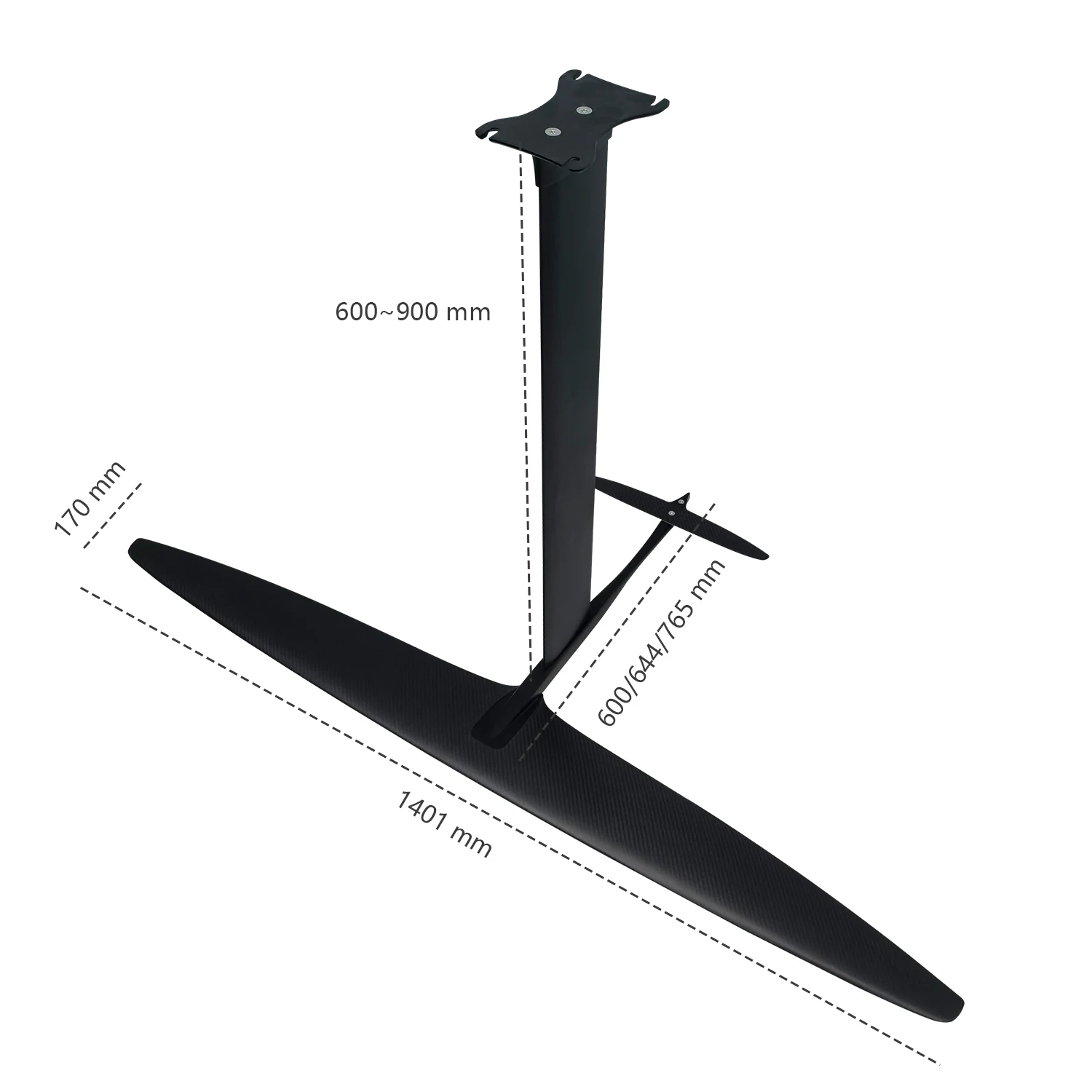 

Factory Custom Ultra-Light Carbon Fiber SUP Board For Stand-up Paddle Wing Kite Foil Hydrofoil For Water Sports Surfing