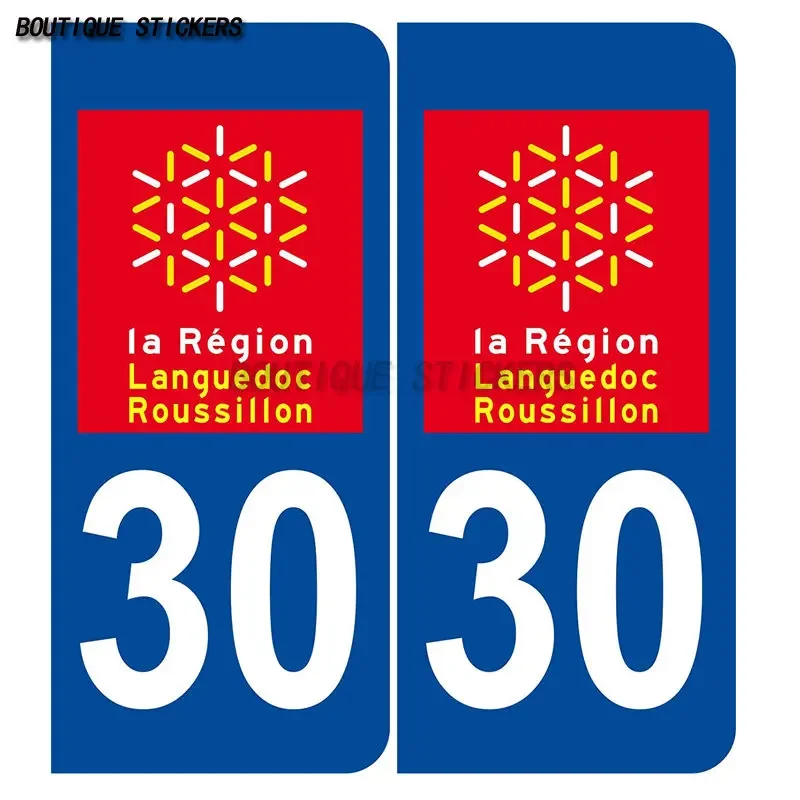 

2pcsJintola License Plate Sticker Type License Plate Part 30 Waterproof PVC Decal Car Motorcycle License Plate Sticker