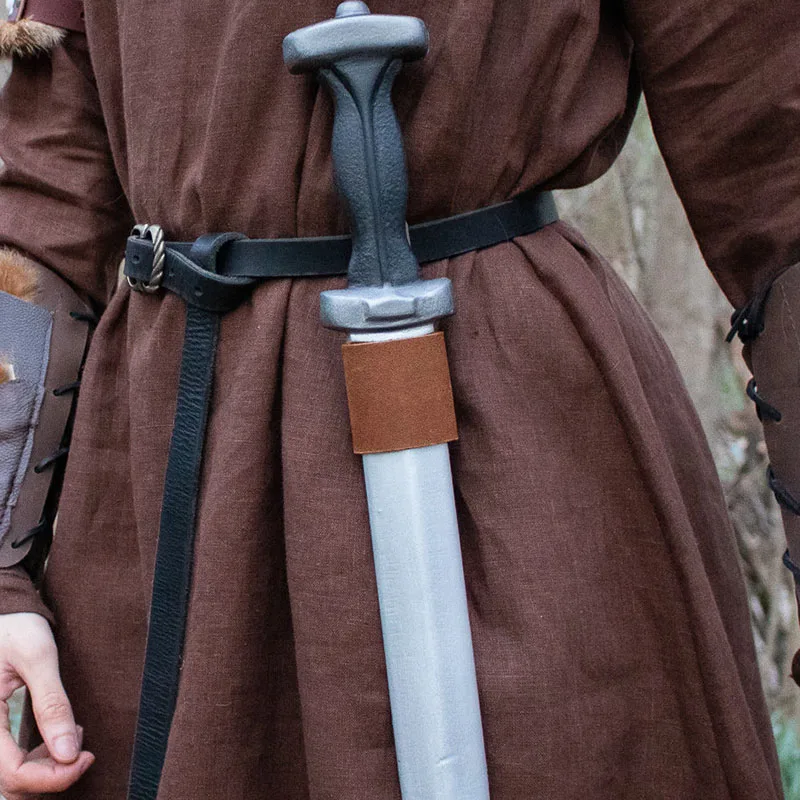 

Medieval Plastic Sword Daggers Sheath Frog PU Leather Holder Viking Knight Pirate Hunter Cosplay Costume Party Accessory LARP