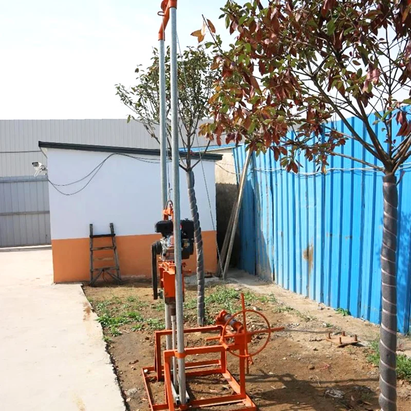 

Небольшая портативная буровая установка для водяных скважин по индивидуальному заказу, глубина 80 м, бензин, дизельная мощность, микроручная расточная машина, установка для бурения водяных скважин