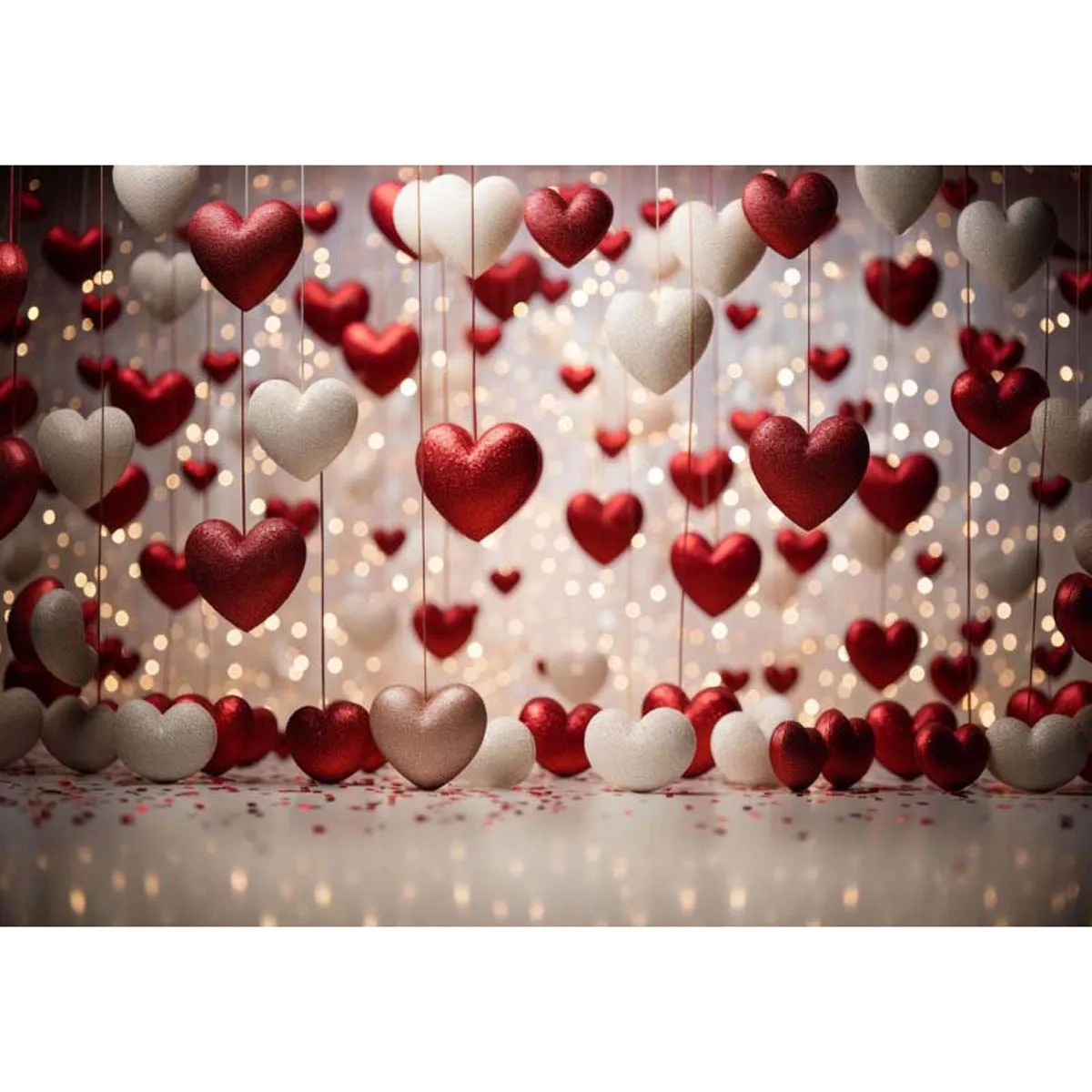 Allenjoy Valentine's Day Hang on to Your Hearts Backdrop