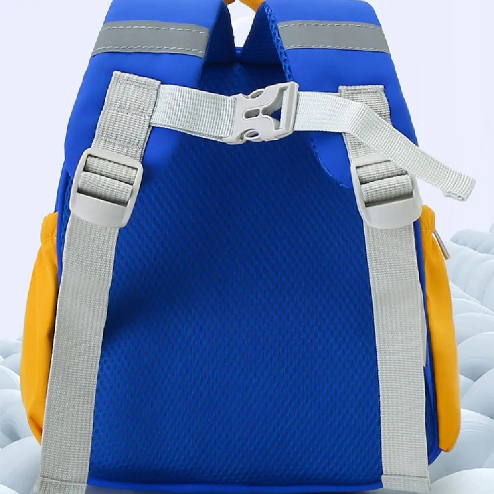 Animal Patterns Kindergarten School Bag Waterproof Zipper Closure Cartoon Nursery Backpack Large Capacity Comfortable