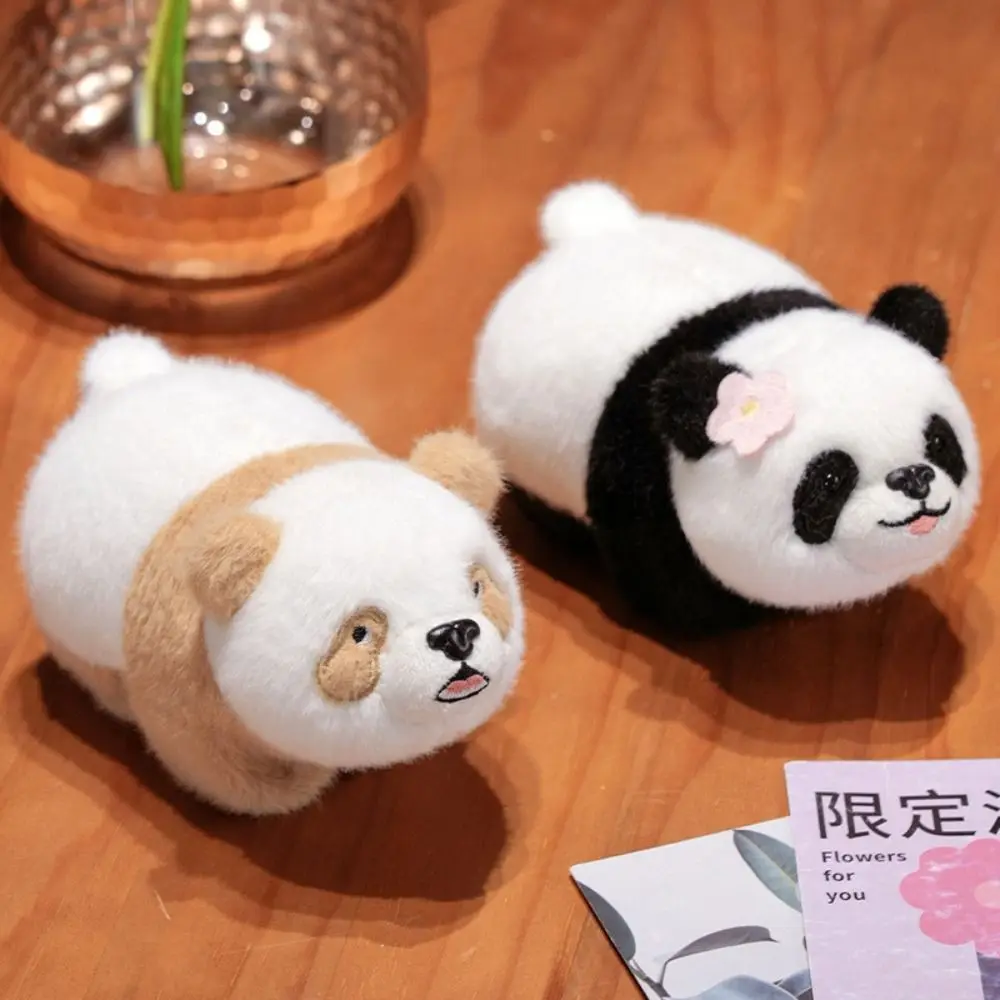 Cute Doll Panda Plush Wrist Band Soft Wrist Style Plush Doll Slap Bracelet Simulation Self-Rolling Slap Bracelet Series