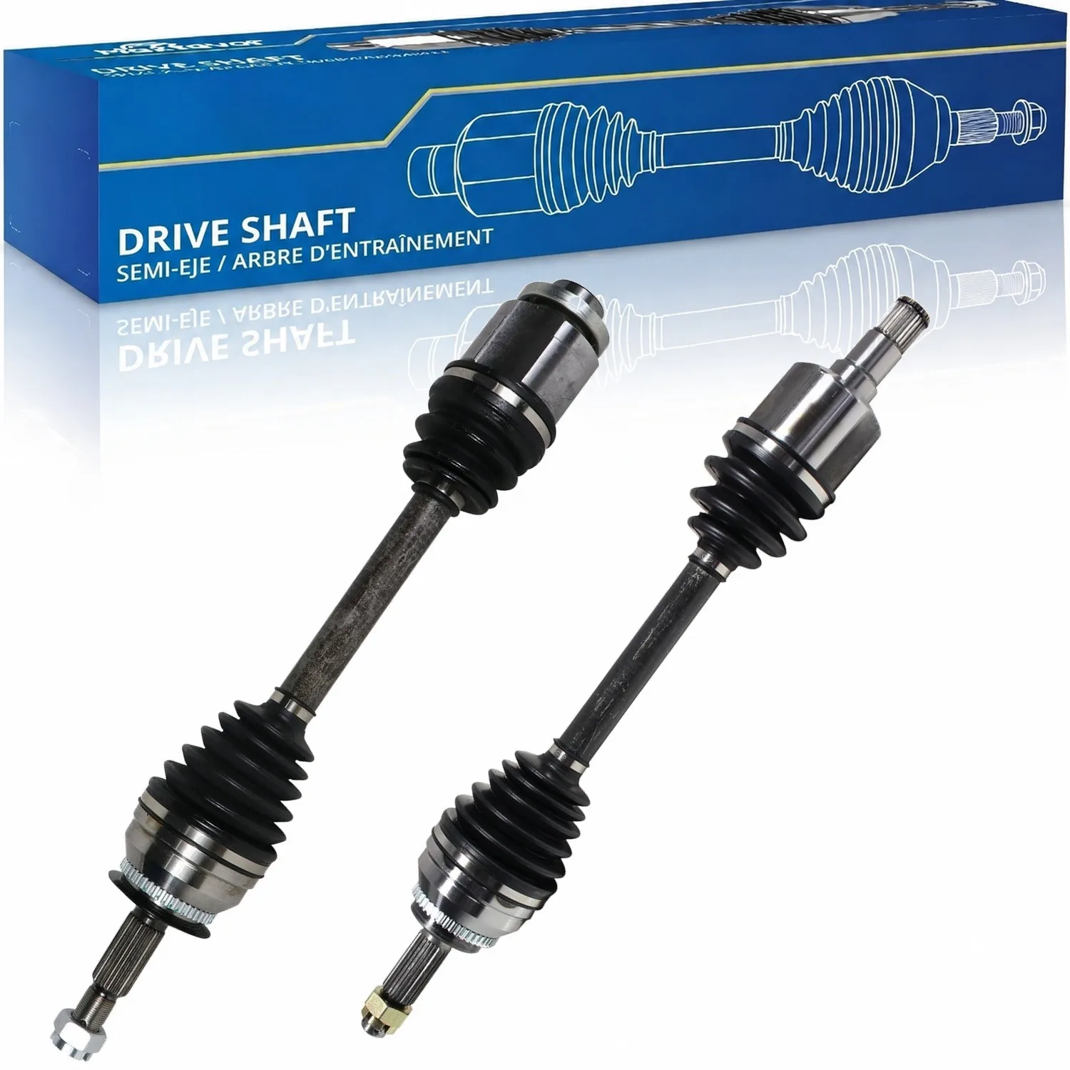 Maxfavor 2X Cv Axle Assembly Cv Axle Joint Assembly Front for Hyundai Tiburon 2003-2008 49500-2C112 Front-Wheel Drive; Manual Transmission 2.7L 2656Cc V6 Gasoline Dohc Naturally Aspirated