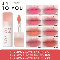 INTO YOU Makeup Women Light Cloud Lip Gloss Muddy Texture Lip Tint Long Lasting Cosmetics Red Lipstick New Product 8 Colors