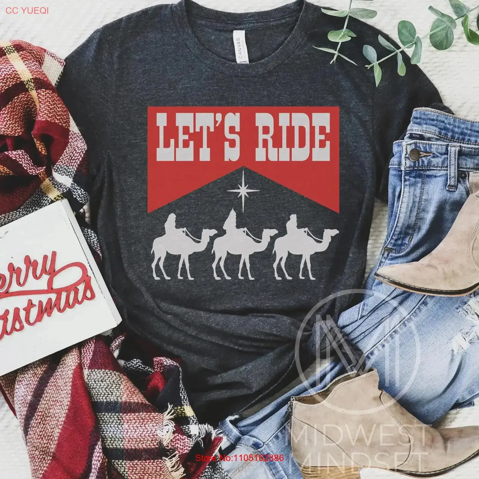 Western Christmas T Shirt 3 Wise Men Tonight We Ride Funny Christian Xmas Religious vintage Washed Soft Comfortable Versatile