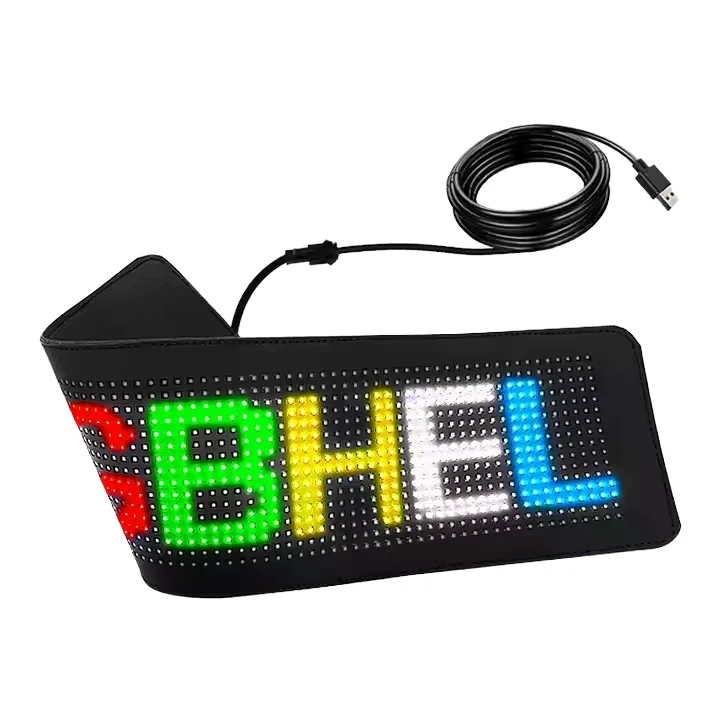 Dynamic Advertising Indoor Led Matrix Pixel Panel Evil Eyes Truck Bus Programmable App Control Flexible Led Sign Board