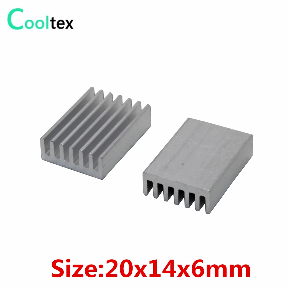 20pcs/lot  20x14x6mm Aluminum  Heatsink  for Chip VGA RAM  IC LED heat sink radiator  Electronic COOLER cooling