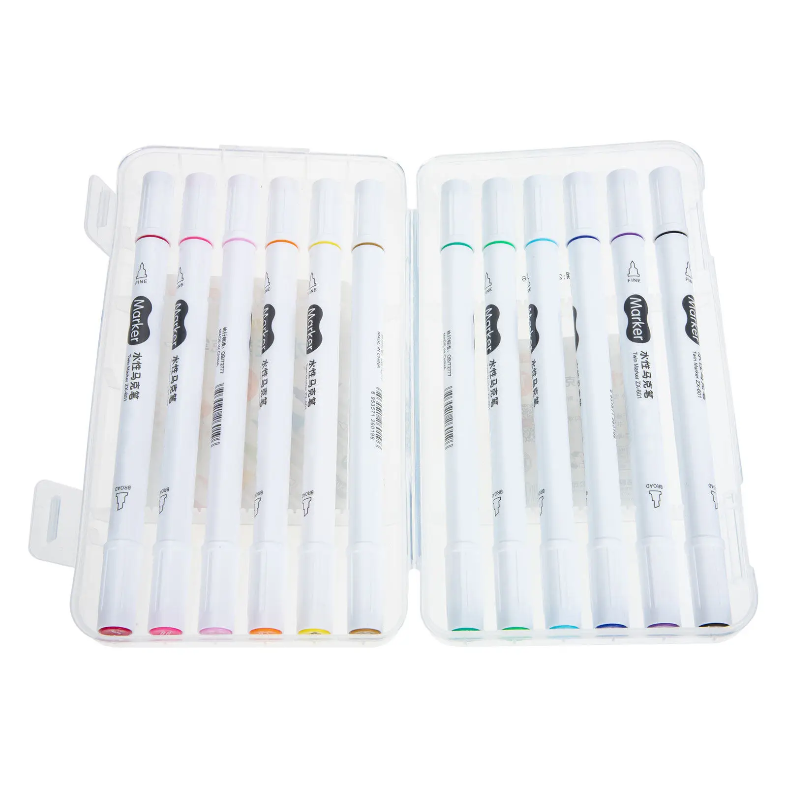 

1Set Dual Tip Acrylic Paint Marker Pens Smooth Writing Coloring Art Supplies for Adults DIY Projects Christmas Gift