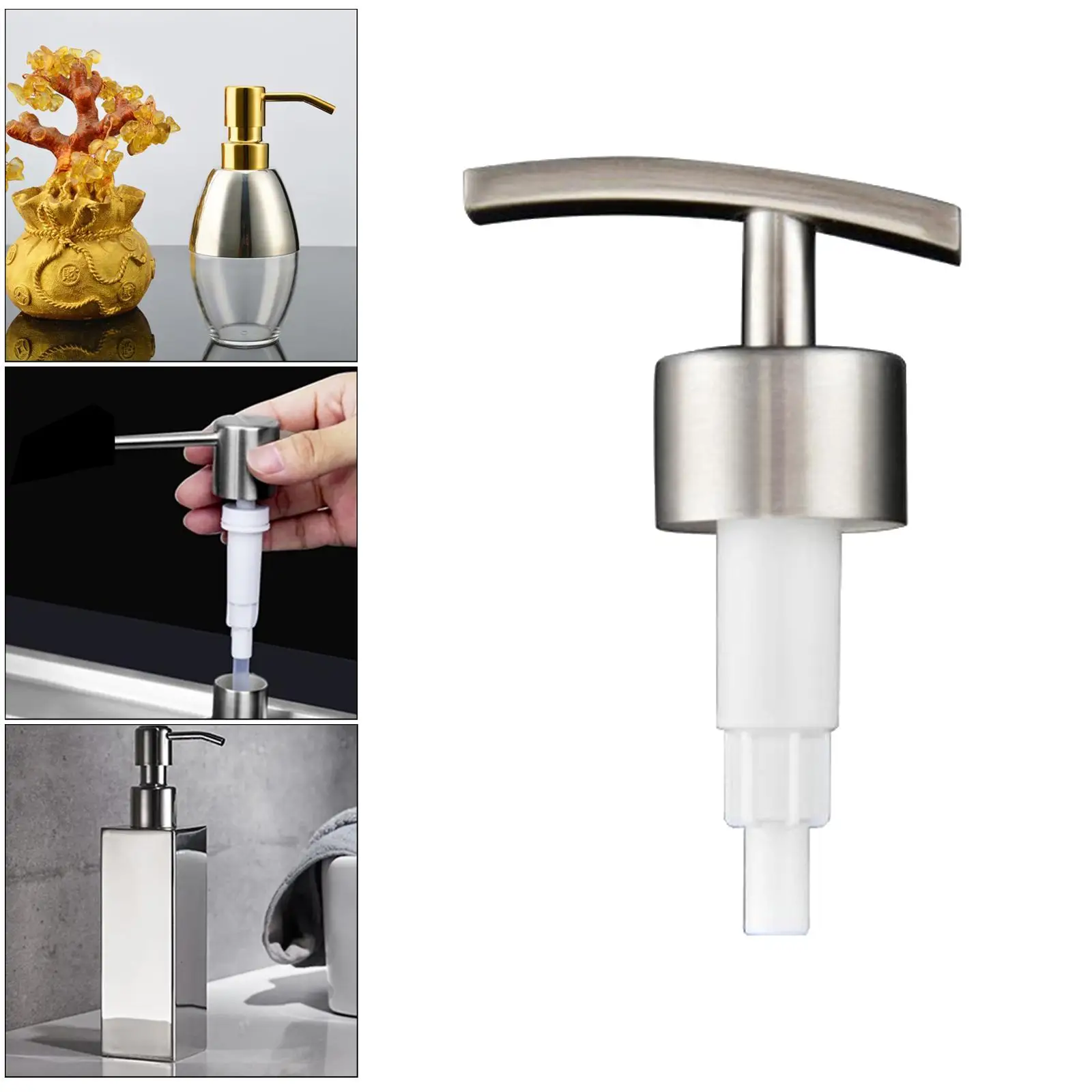 Dispenser di sapone in acciaio inossidabile 304 ruggine pompa le tue bottiglie