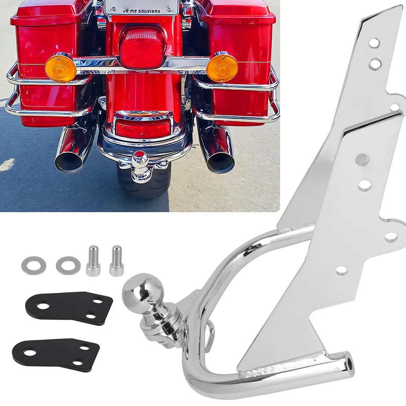 

For Harley Touring Electra Street Tour Glide Road King FLHT FLHR FLTR 1994-2008 Motorcycle Chrome Trailer Tow Hitch Receiver