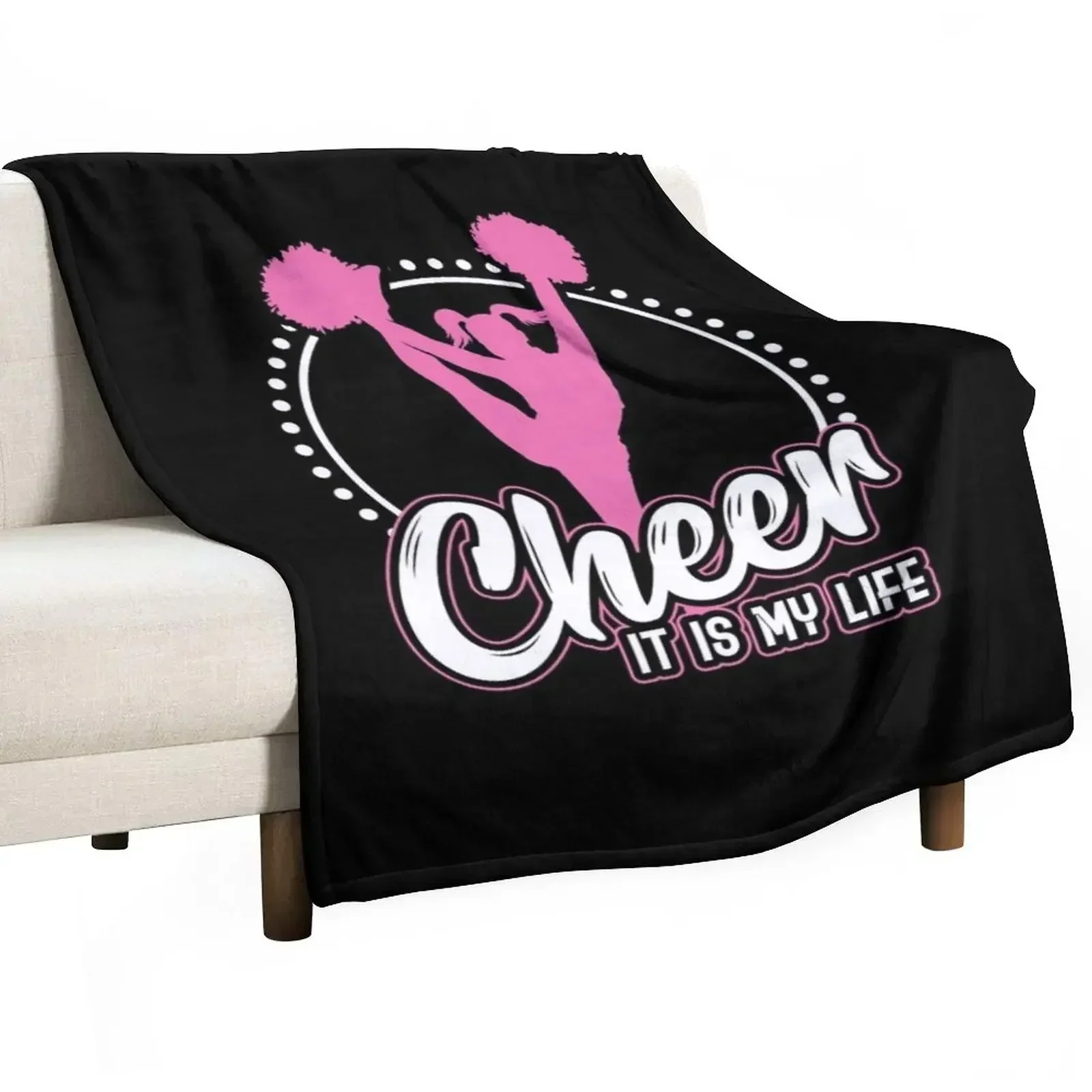 

Cheerleader Cheerleading Gift Sport Hobby Throw Blanket Travel Sofa Quilt Flannels Blankets