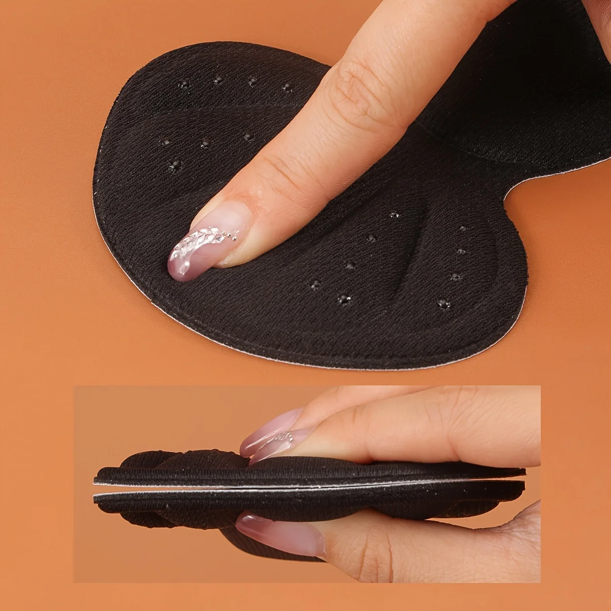 2/4/6/8 pieces Soft TPE Anti-Slip Heel Cushion Pads with Breathable Damping, Adjustable Height, and Cuttable Design image 5