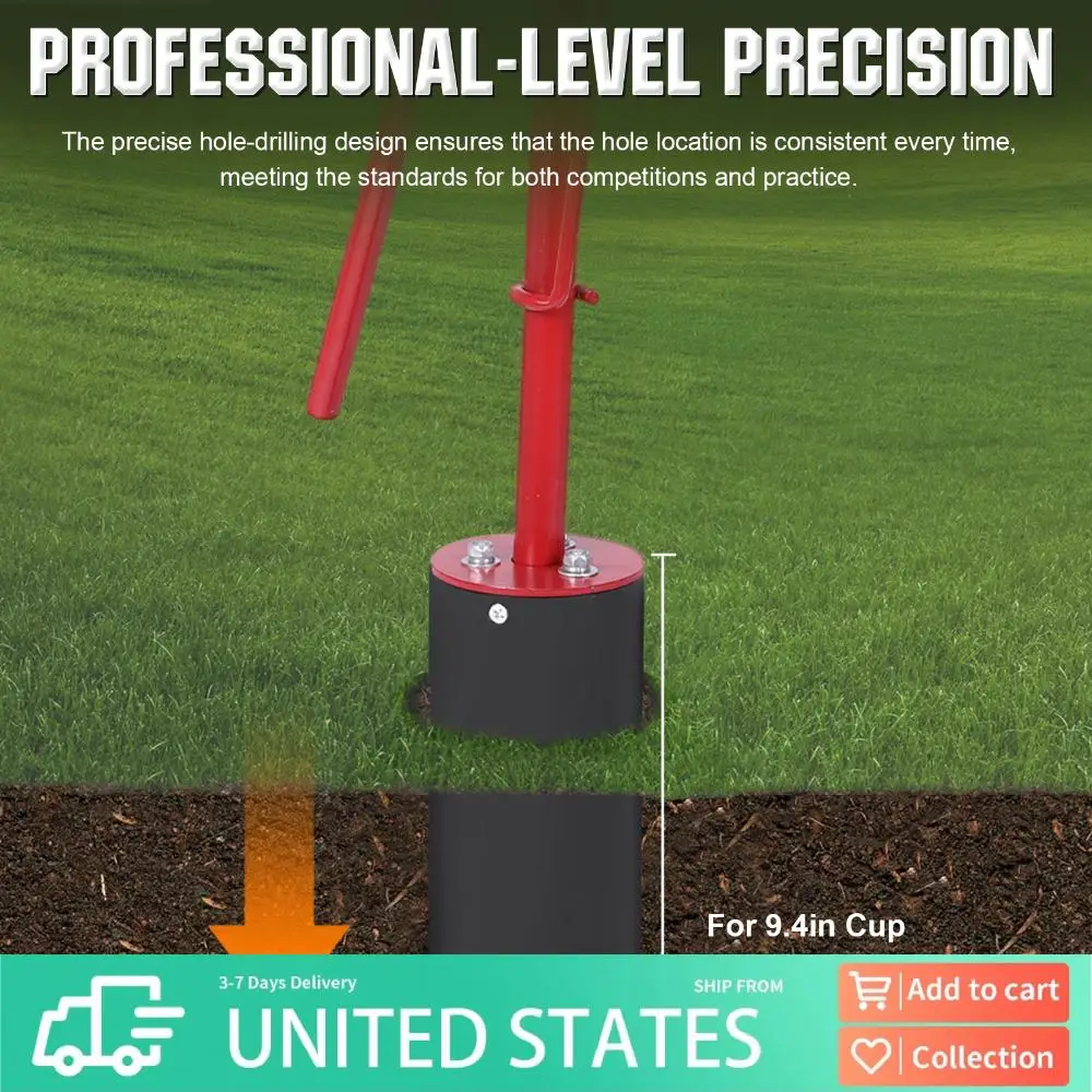 

Машина для выкачки отверстий для гольфа, многоцелевой профессиональный инструмент для установки отверстий, износостойкий инструмент для тренировки в гольфе, инструмент для сверления отверстий