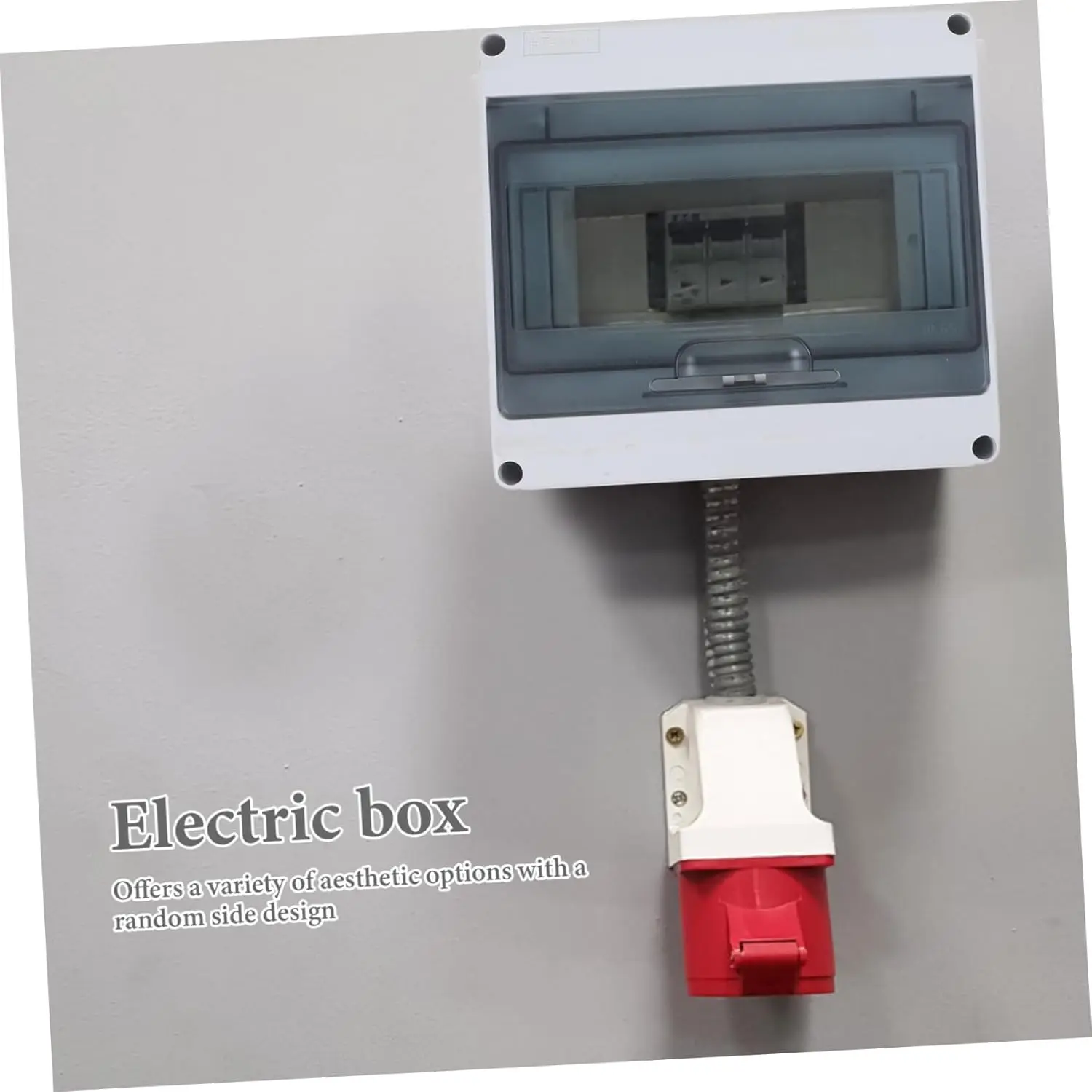 IP65 Waterproof Junction Box Surface-mounted 8 WAY Fuse Box for Outdoor Areas Garden Electrical Plastic Distribution Box