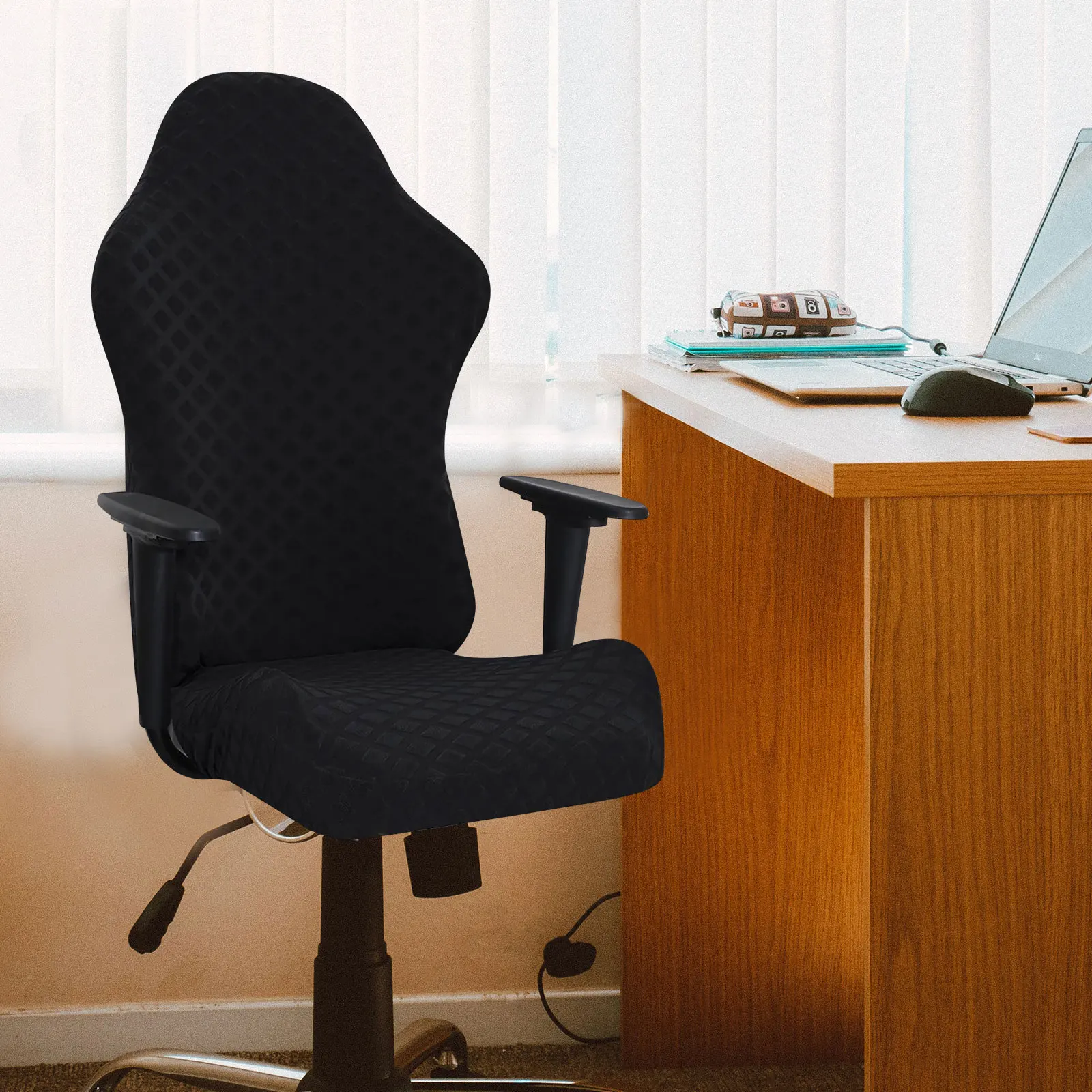 

Gaming Chair Cover Stretch Elastic Protector Simple Installation Foldable Storage Computer Desk Covers Replacement Chairs Cloth