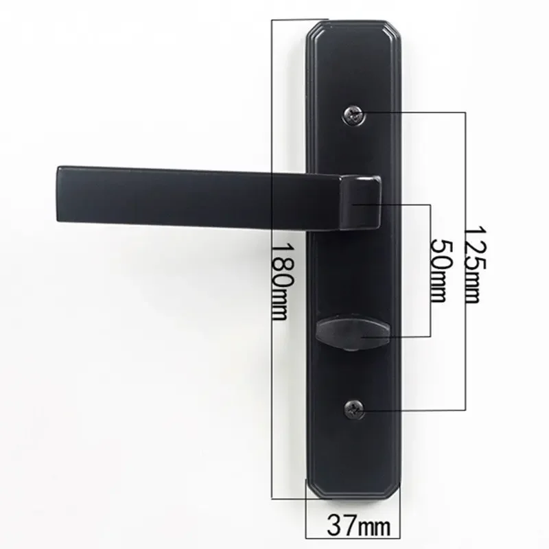 Modern Zinc Alloy Bathroom Door Lock Keyless Kitchen Door Handle Lock Indoor Single Tongue Locks Furniture Hardware Fittings - Image 6