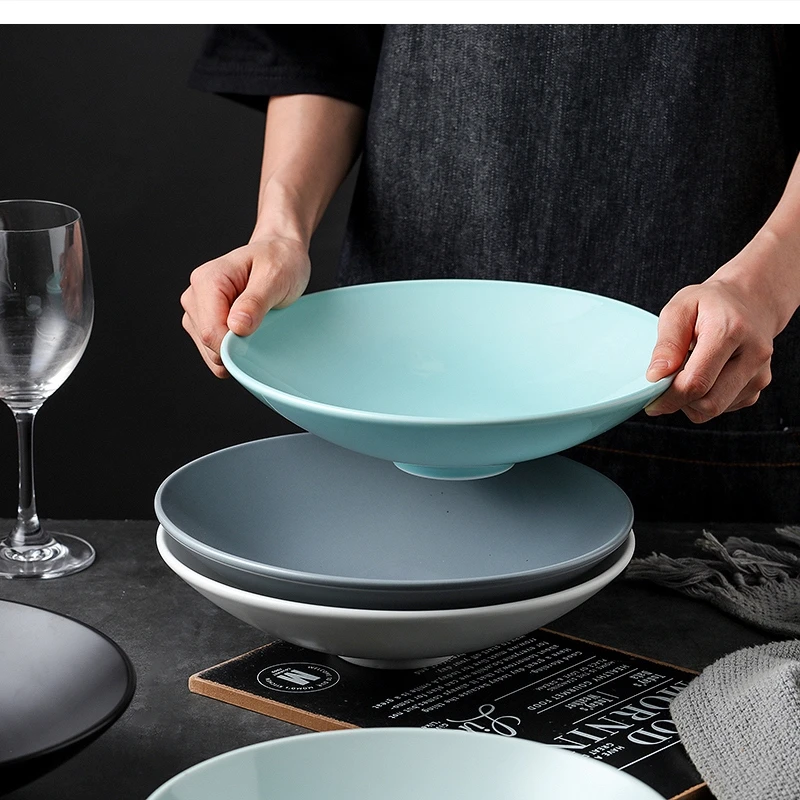 

soup round hat color pasta ceramic large noodle tableware