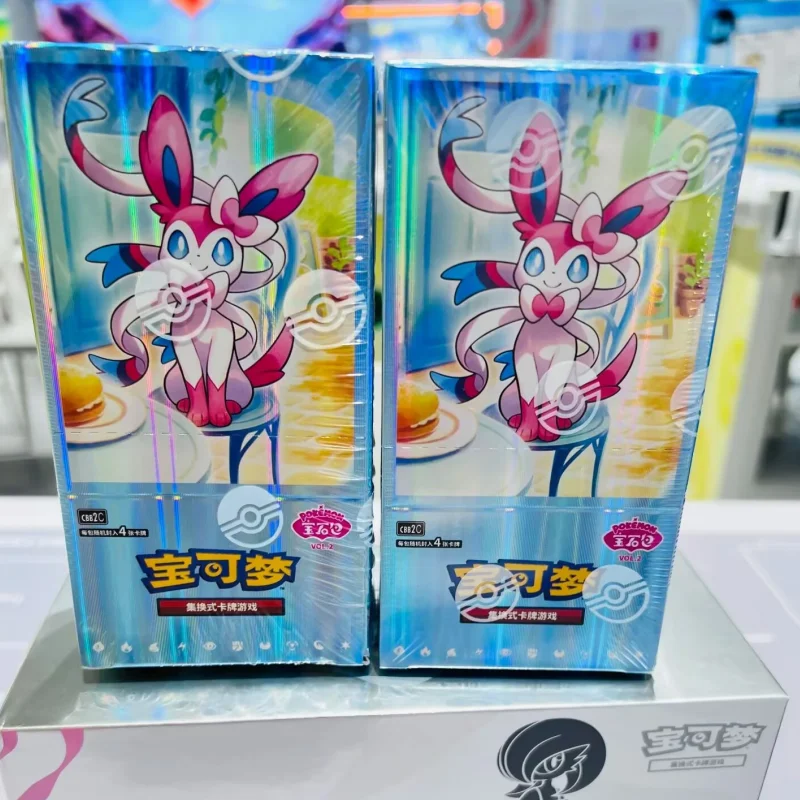 

In Stock 100% Genuine Eevee Album Scarlet And Violet TCG Trading Card Gem Pack Vol.2 Chinese Collectible Toy Birthday Gift