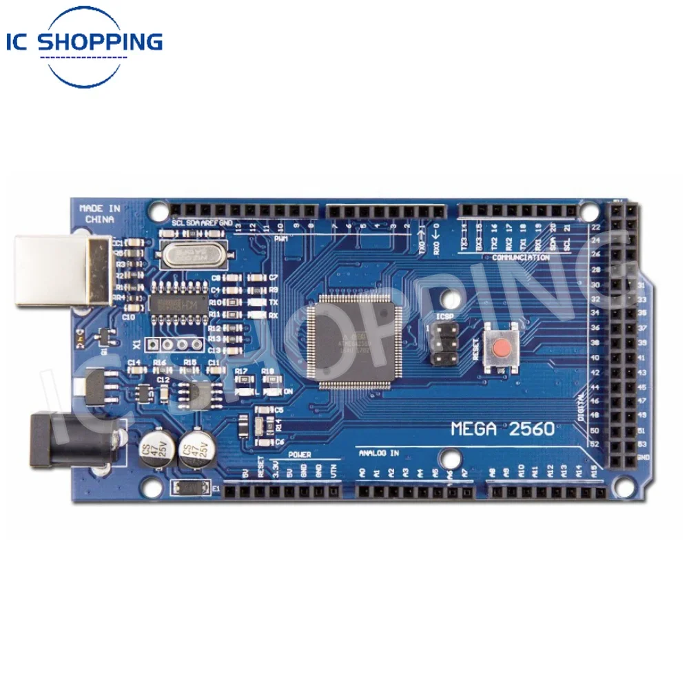 Imagem -03 - Placa de Desenvolvimento Usb para Arduino Mega2560 Mega 2560 r3 Atmega256016au Ch340g Avr 10 Pcs