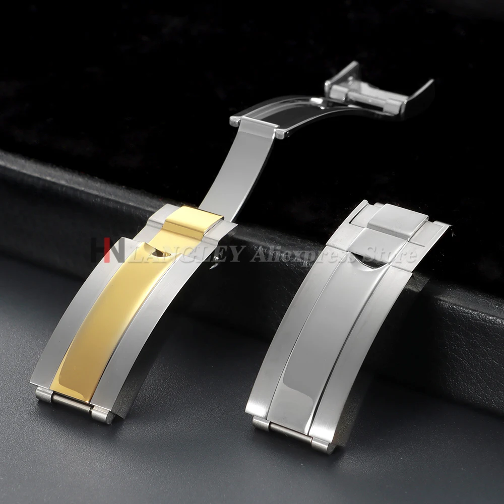 롤렉스 DAYTONA SUBMARINER GMT Date-just Yacht-Master 빠른 조정 버클 9mm * 9mm 용 고급 316L 스테인레스 스틸 시계 밴드 걸쇠