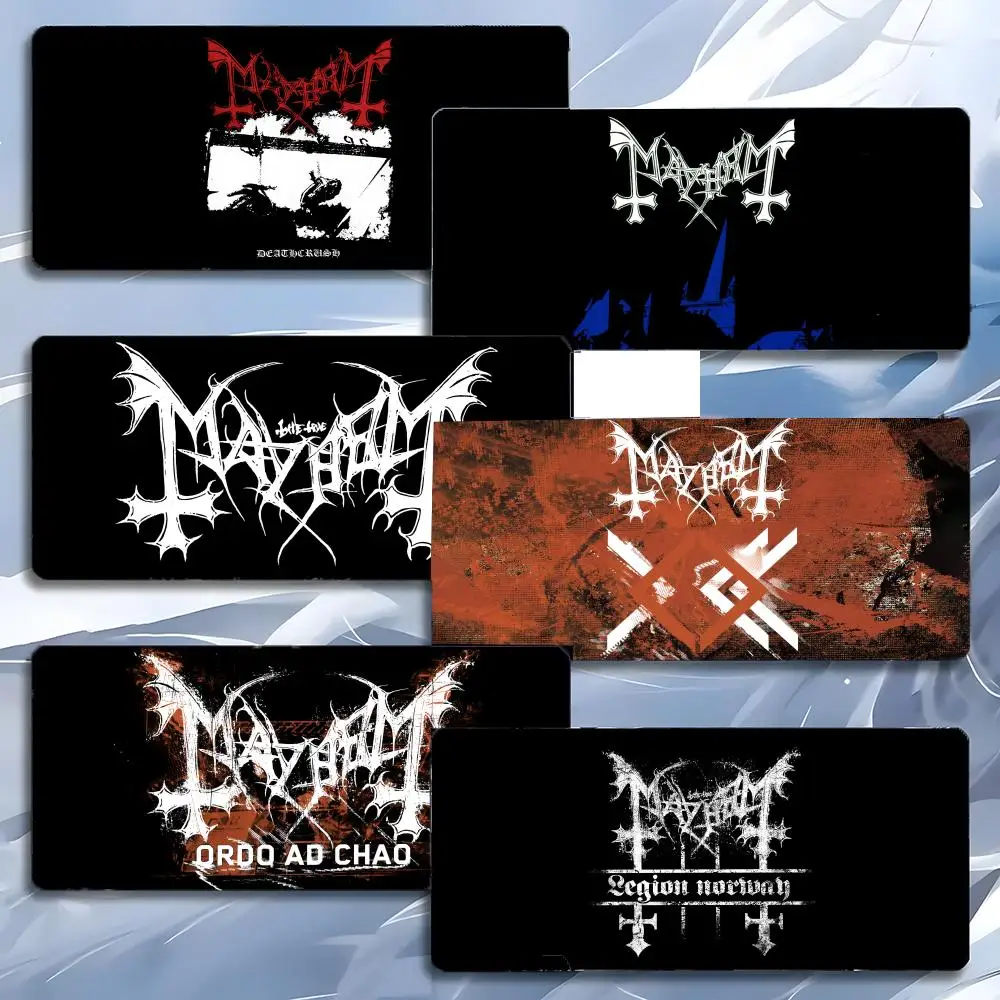 

Коврик для мыши M-Mayhem Band Metal, большой игровой коврик с защитой от скольжения, утолщенный, для ПК, стола, рабочего места