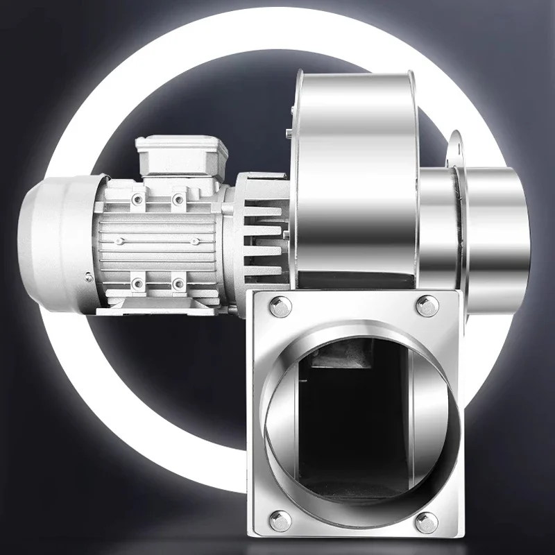 مروحة صناعية تتحمل درجات الحرارة العالية YN5 47 مروحة غلاية محفزة من الفولاذ المقاوم للصدأ 220 فولت لإزالة الغبار #5