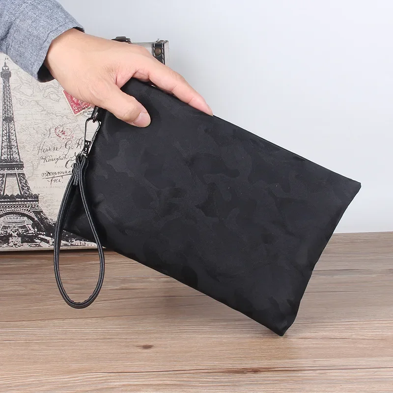 Large Capacity Men\'s Handheld Bag Oxford Cloth Casual Clutch