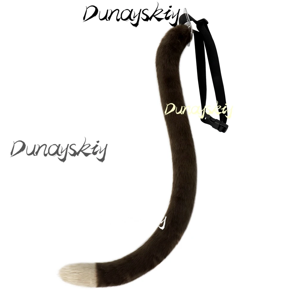 Anime Game Genshin Impact Fontaine Lynette Furry Cat Ears Lynette Cosplay Wig Ears Tail Women Halloween Party Customized Props