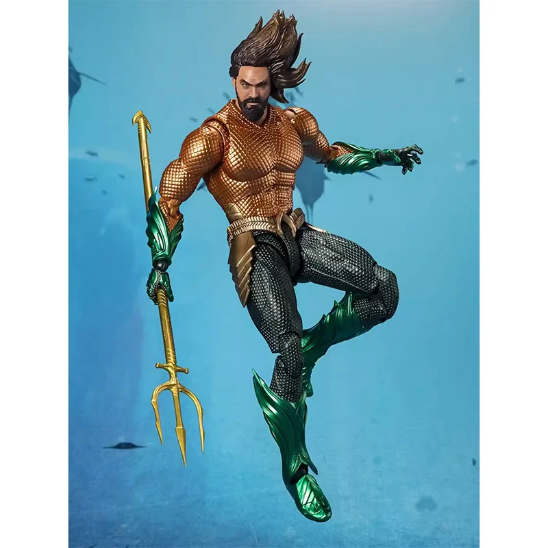 Bandai Подлинная S.H. Фигатс DC Лига Справедливости Aquaman и The Lost Kingdom 2 Aquaman Рождественский подарок подвижная игрушка фигурка