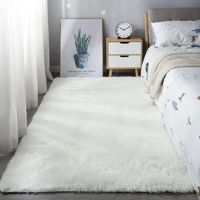 160x230cm Soft Area Rugs Bedroom Carpets Fluffy Non-slip Tie-Dyed Fuzzy Shag Plush Soft Shaggy Bedside Rug Living Room Carpets view 2