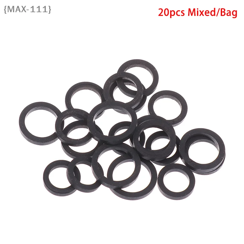 【F2-MAX111】20Pcs Mixed Idle Wheel Belt Loop Pulley Rubber Rings - 9mm-13mm Cassette Deck Tape Recorder Audio Stereo Player Repai