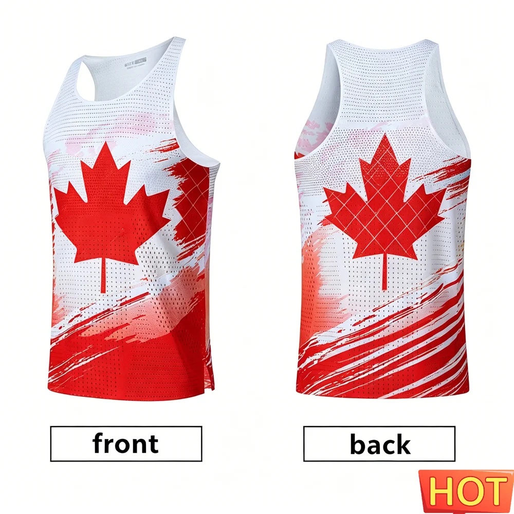 Gradient Marathon schnelltrocknendes Tanktop für Herren, Y2K-Tanktops für Herren, Herren-Laufweste, gestreift, atmungsaktives Mesh-Tanktop für Herren, ärmelloses T-Shirt für Herren