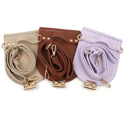 Handgemaakte Lederen Tas Set Naaien Tas Lederen Cover Met Gaten Tas Riem Diy Accessoires Voor Breien Rugzak Vrouwen Handtas