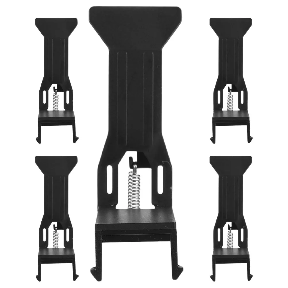 

5pcs Cashier Clips Black Bills Currency Drawer Money Organizer Cash Drawer For Small Businesses Metal Office Supplies