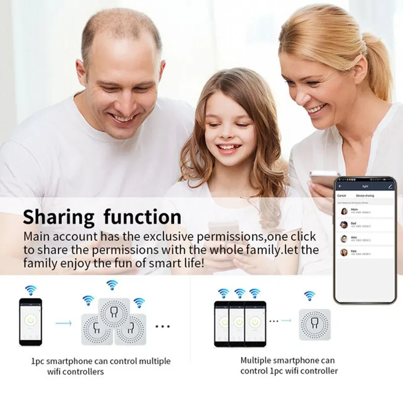 Tuya Zigbee Mini Smart Switches 16A With Two-Way Control Wireless Light Switch Smart Life Automation Work With Alexa Google Home - view 6