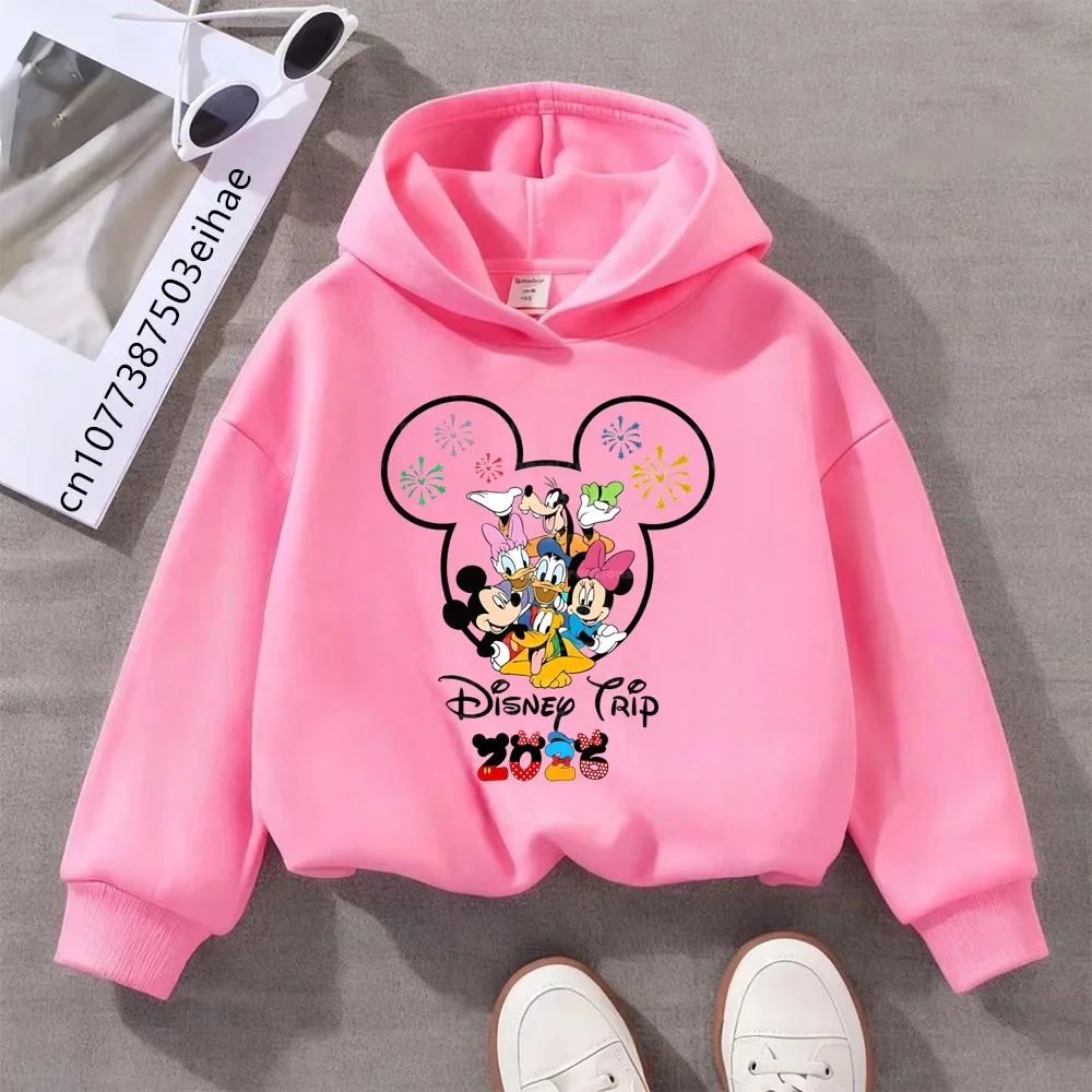 

Толстовка с капюшоном «Микки и Минни» от Disney, осень 2026: Новинка для детей, милая и уютная одежда