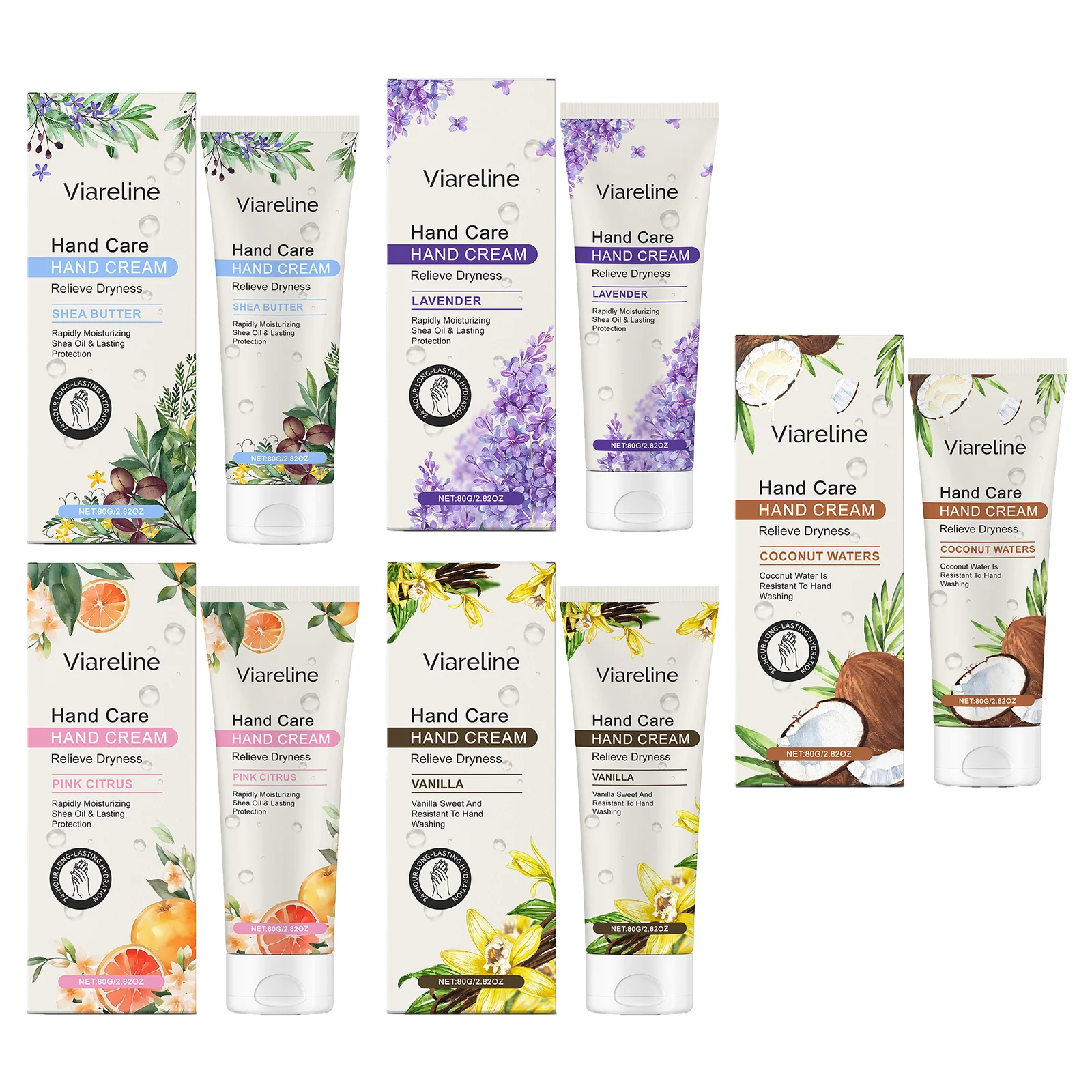 Relieve Dryness Hand Cream Non-Greasy Reduce Pigmentation Soft Hydrating Soothing Brightening Nourishing Moisturizing Hand Care