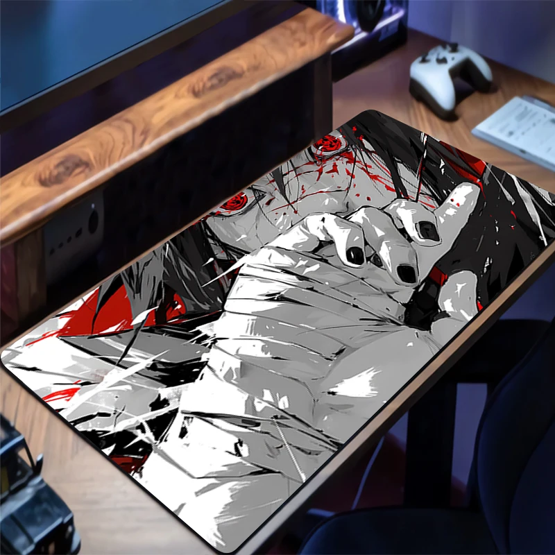 

Mousepad PC Gaming Accessories Computer Cabinet Extended Mat Non-Slip Naruto Sasuke Mouse Pad Anime Keyboard Pad Office Desk Mat