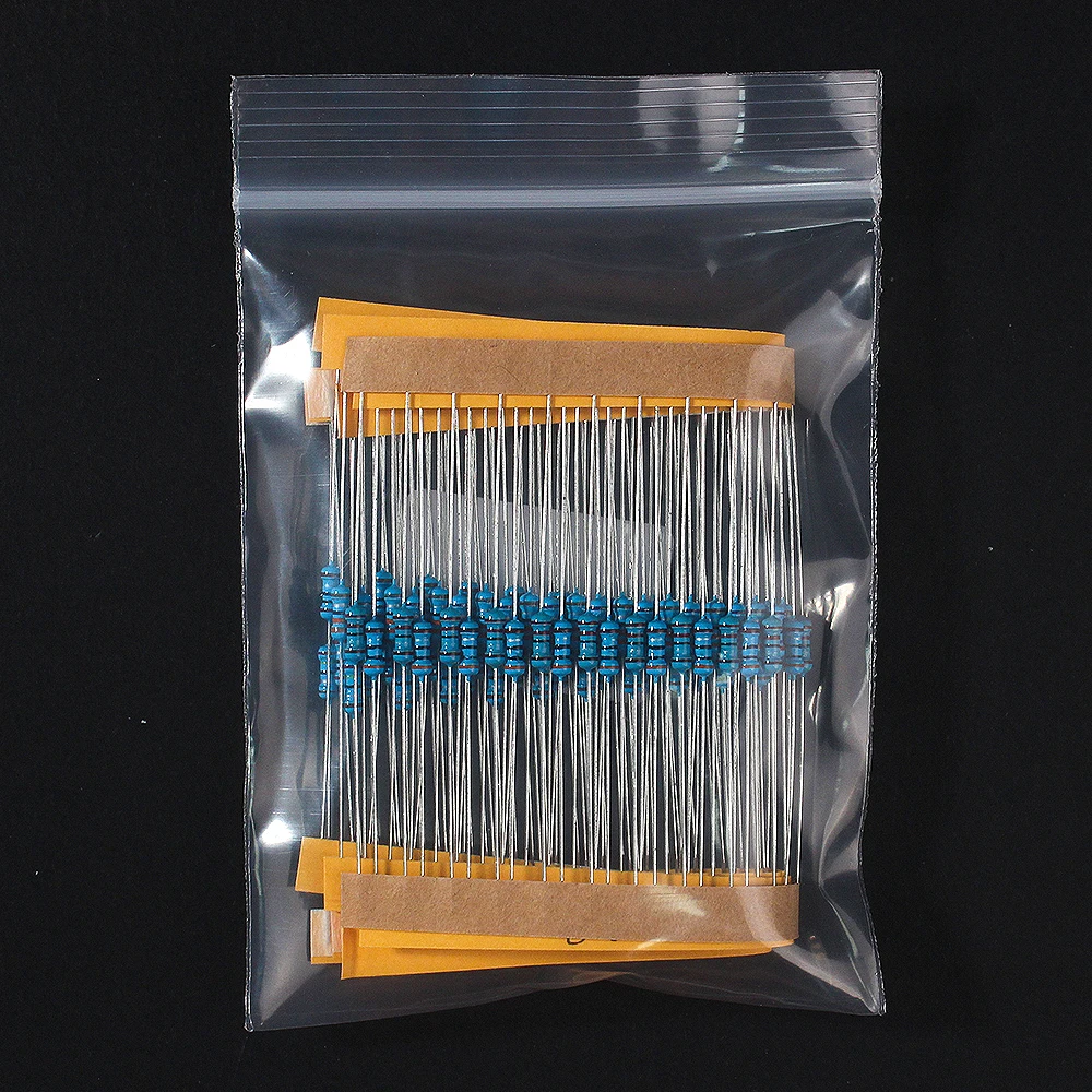 120PCS 1/4W-1% Automotive Airbag Repair Resistor Kit 2R, 2.2R, 2.4R, 2.7R, 3R, 3.3R, 2 ohm~3.3 ohm Car\'s Airbag Resistors Set