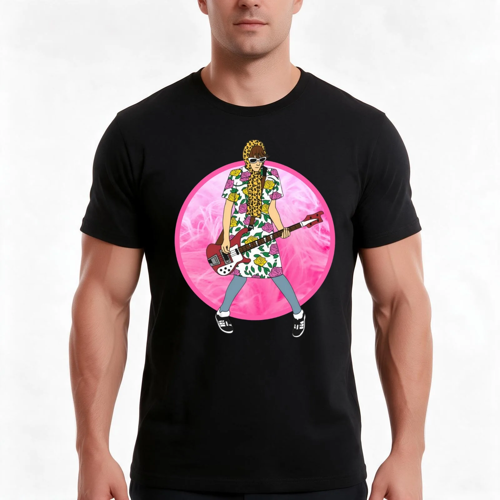 Nicky Wire(boa version) T-Shirt, Summer Casual Cotton Tee, Oversized Streetwear Tops, Vintage Graphic Print, Unisex Men Women