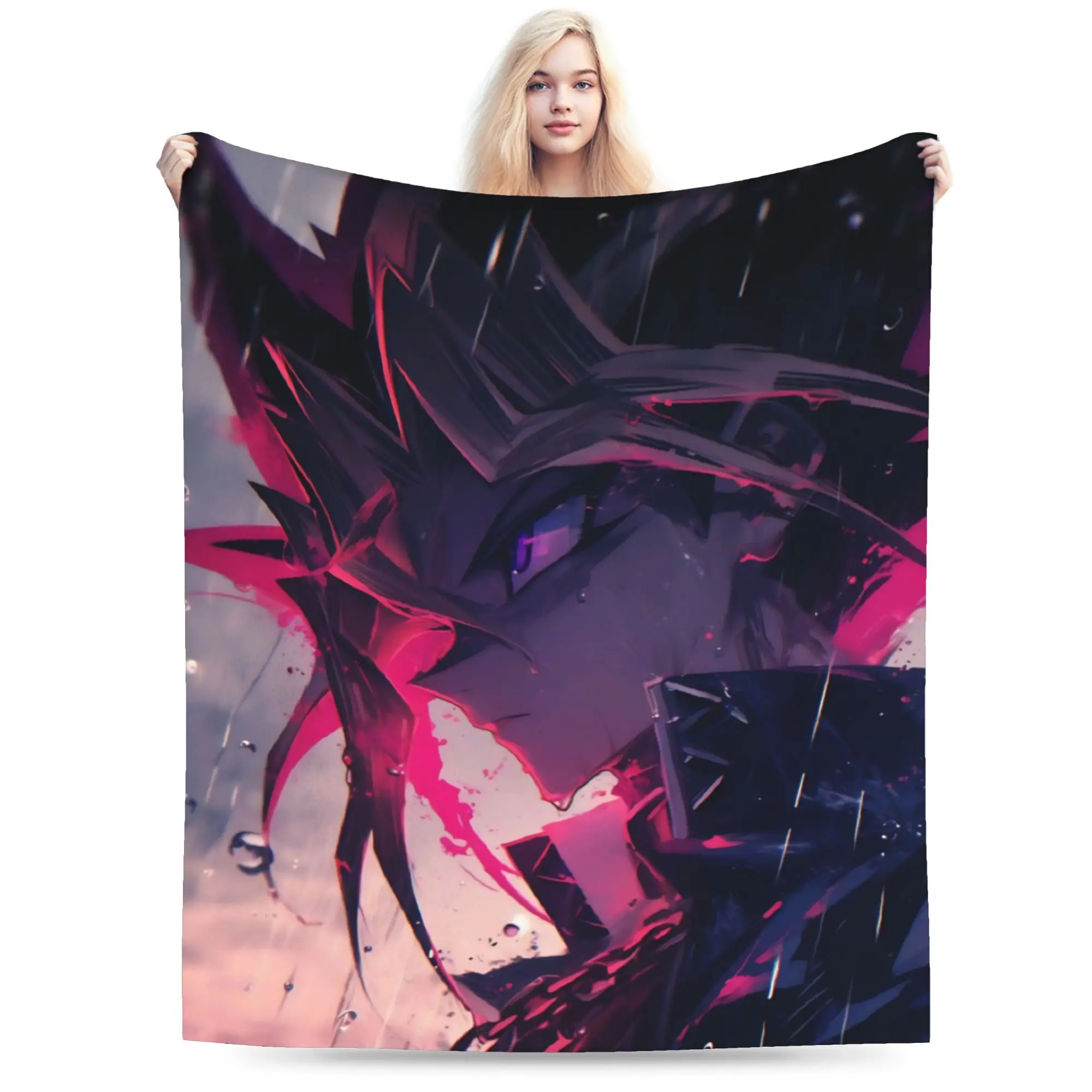 

Yu-Gi-Oh Anime Blanket Fleece Cozy Soft Throw Blanket for Sofa Bedspread