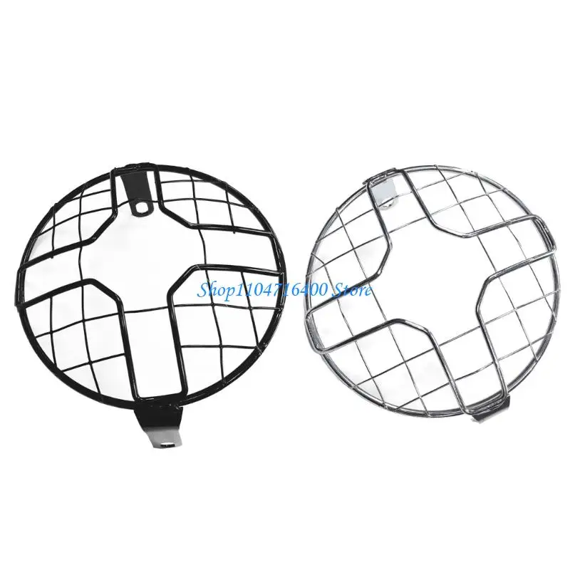 

y1gd Motorcycle Headlight Protector Guard Case Quick Installation Shockproof Metal Cover For Mountain Road Off Roading Riding