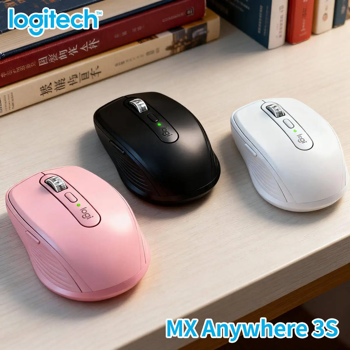

Logitech MX Anywhere 3S Bluetooth Mouse for EliteBook Business Use Silent Scrolling